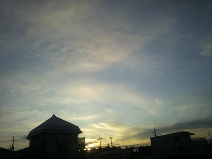 今朝の空