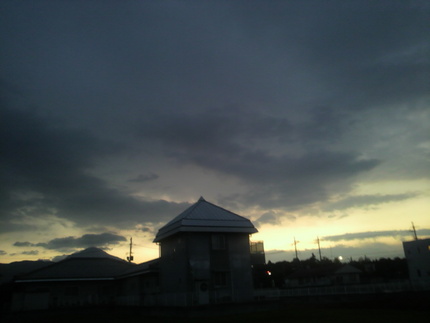 今朝の空。