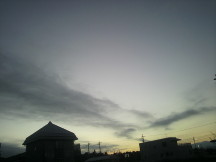 今朝の空