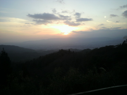 今日の夕陽