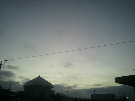 今朝の空