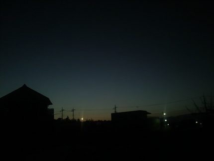 今朝の空