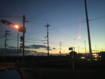 夕暮れ