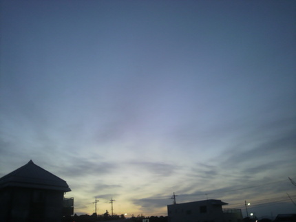 今朝の空