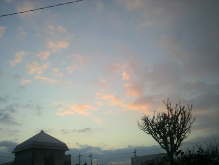 今朝の空