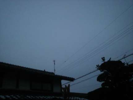 今朝の空