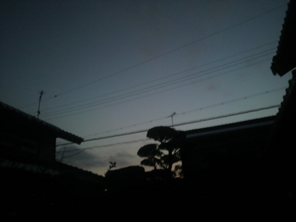 夕暮れ