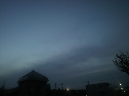 今朝の空