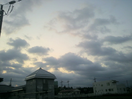 今朝の空