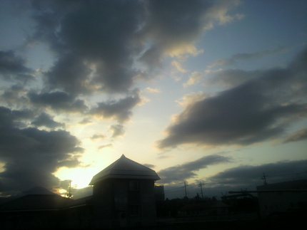 今朝の空