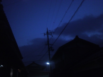 夕暮れ