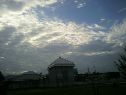 今朝の空
