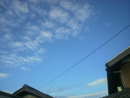 今朝の空