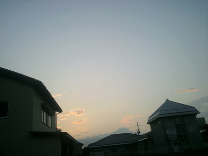 今朝の空