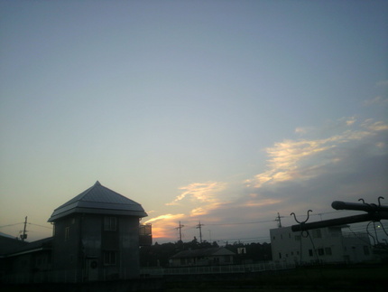 今朝の空