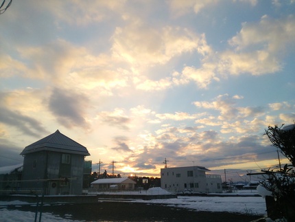 今朝の空