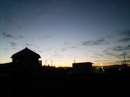 今朝の空
