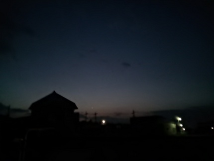 今朝の空