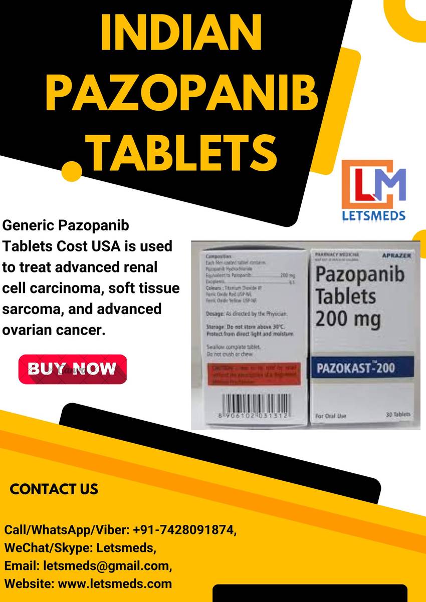 Indian Pazopanib 200mg Tablet...