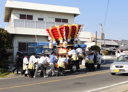 ご近所さんのだんじり(委文地区...
