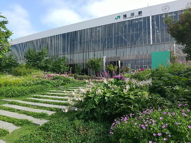 お庭だよ、これは。駅前じゃない...