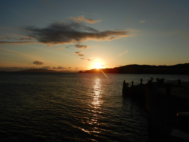 夕陽だ！ここは熊本県最南端水俣...