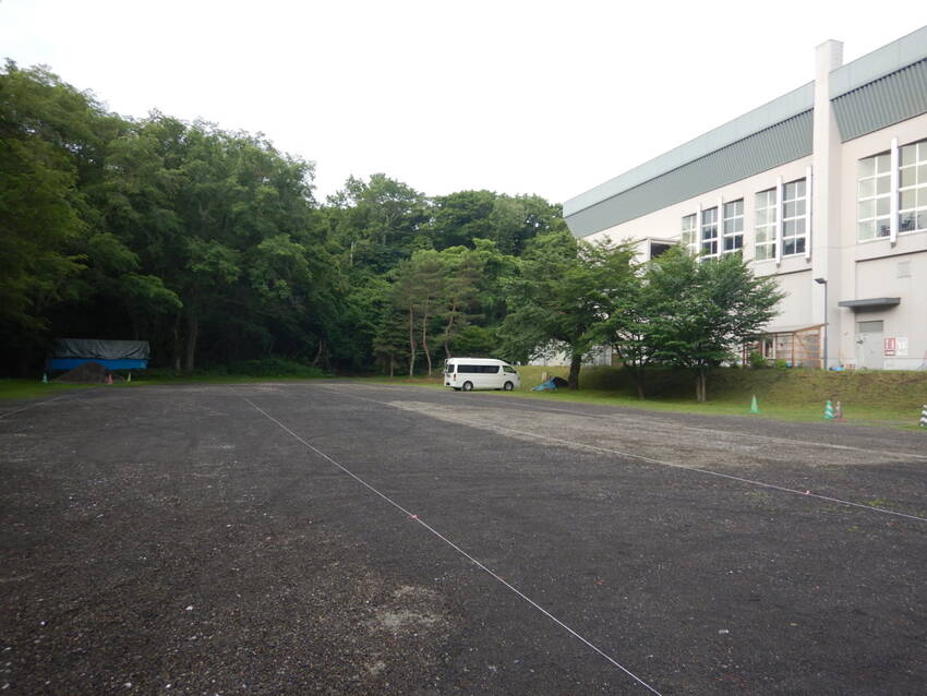 今朝を迎えたのはこの運動公園の...