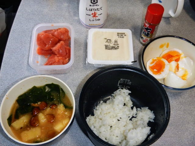 朝ご飯。 ※8月8日の「今日も...