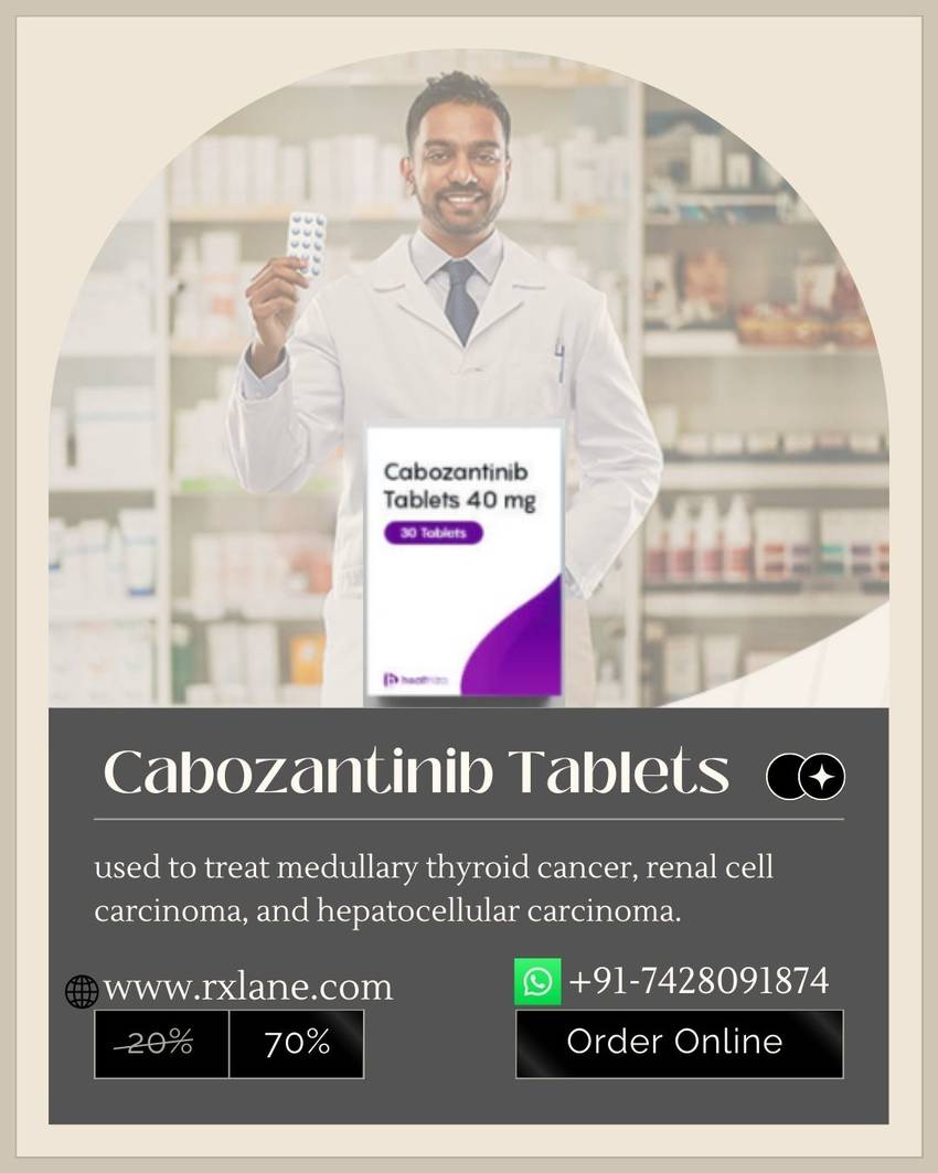 Cabozantinib 40mg tablets, Indi...