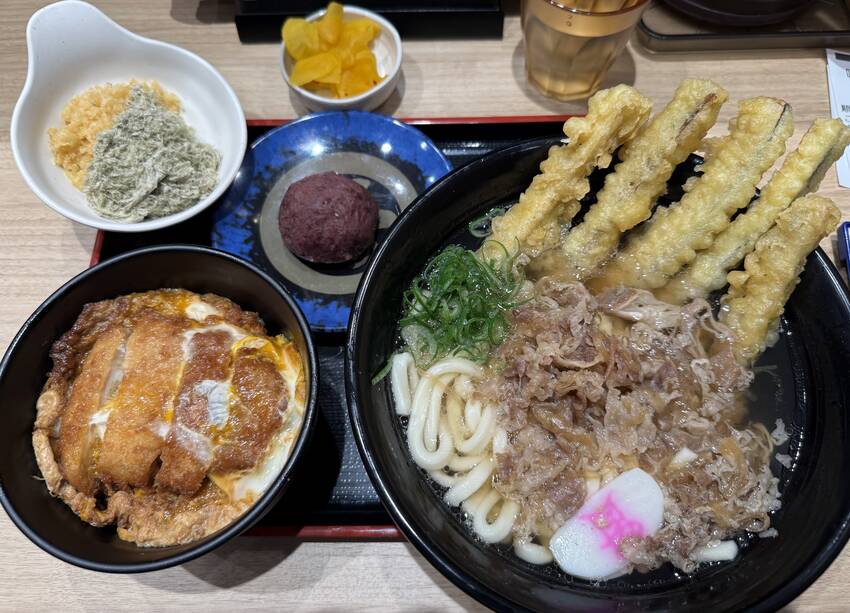 肉ごぼ天うどん満腹セット（ミニ...