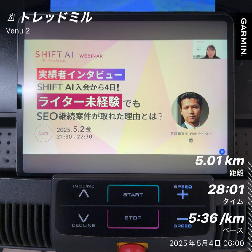 5/4(日)の朝活報告