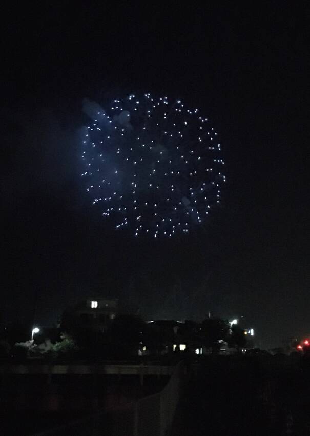 天神川倉吉大橋の花火(2408...