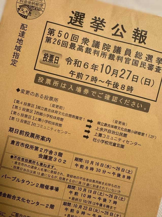 衆議院選挙結果(241028)