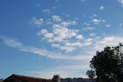 南の空を撮ったので、北の空も、...