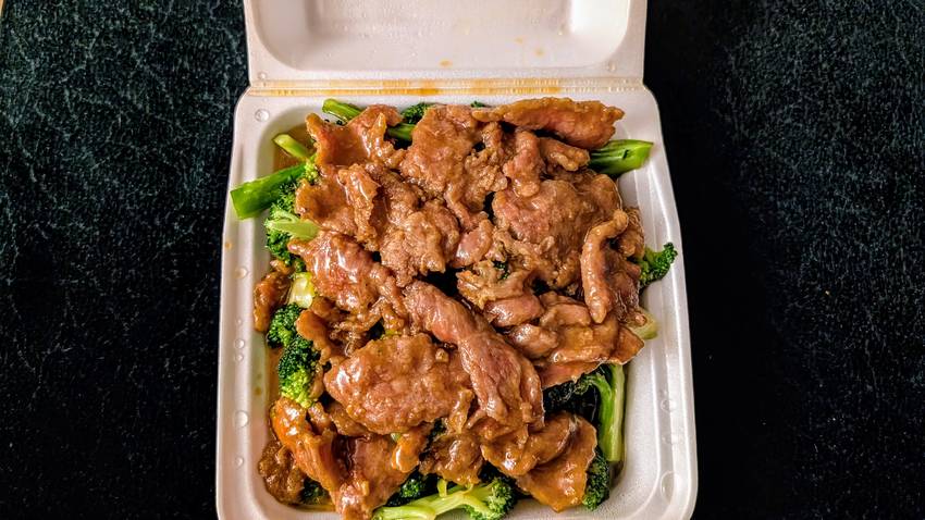 牛肉とブロッコリー
