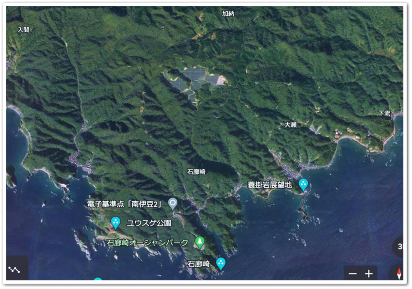 南伊豆・・航空写真（googl...