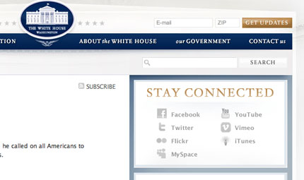 When the white house is ...