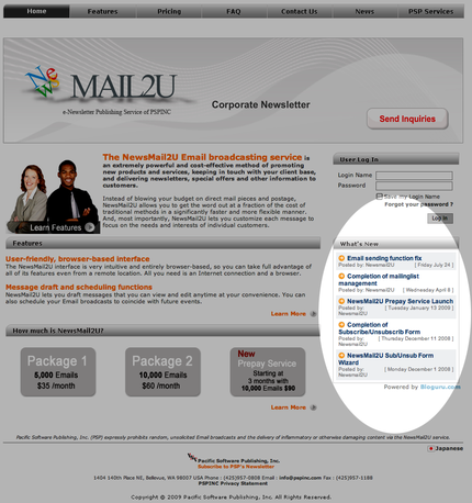 Using Bloguru Aggregator