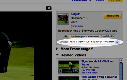 How to embed YouTUBE video...