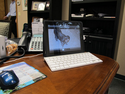 My desk ... My iPad