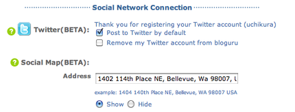 Social Map Feature