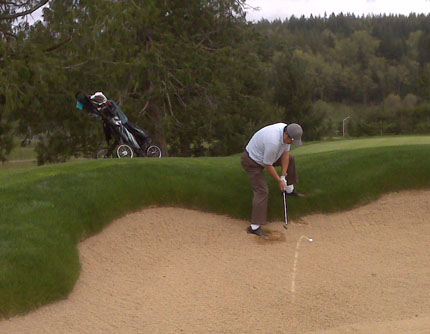 How do you swing a golf club...