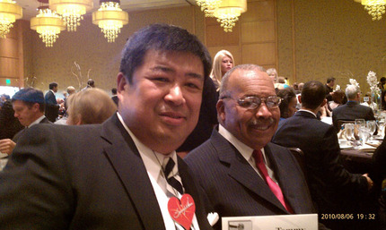 At Lenny Wilkens' Charity Dinner