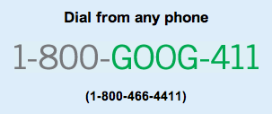 Google 411 Service is Ending