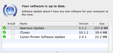 Apple Aperture Update