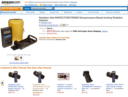 Radiation Meters are Sold Out