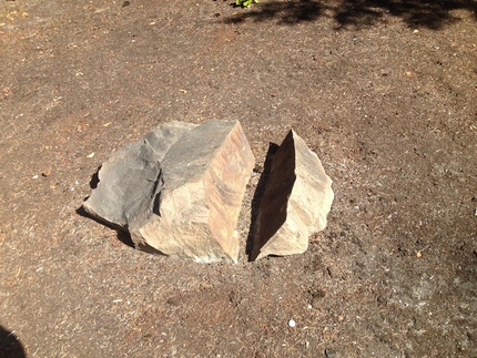 How do you break a rock?