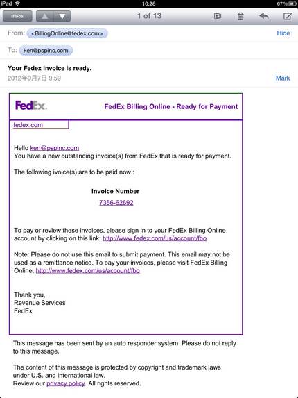 How to find SPAM mail