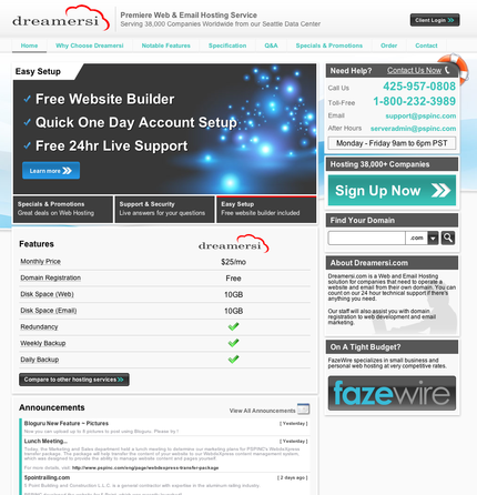 DreamersI Web + Email Hostin...