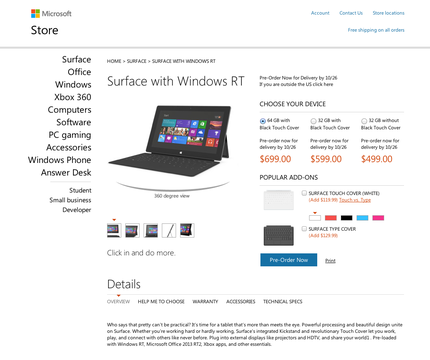 Same price as iPad.